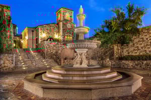 Bella Collina Fountain at Twilight