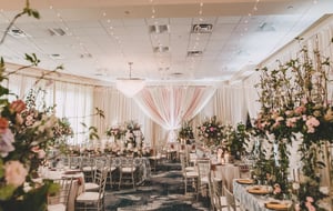 Bella Collina Ballroom Floral Wedding Setup