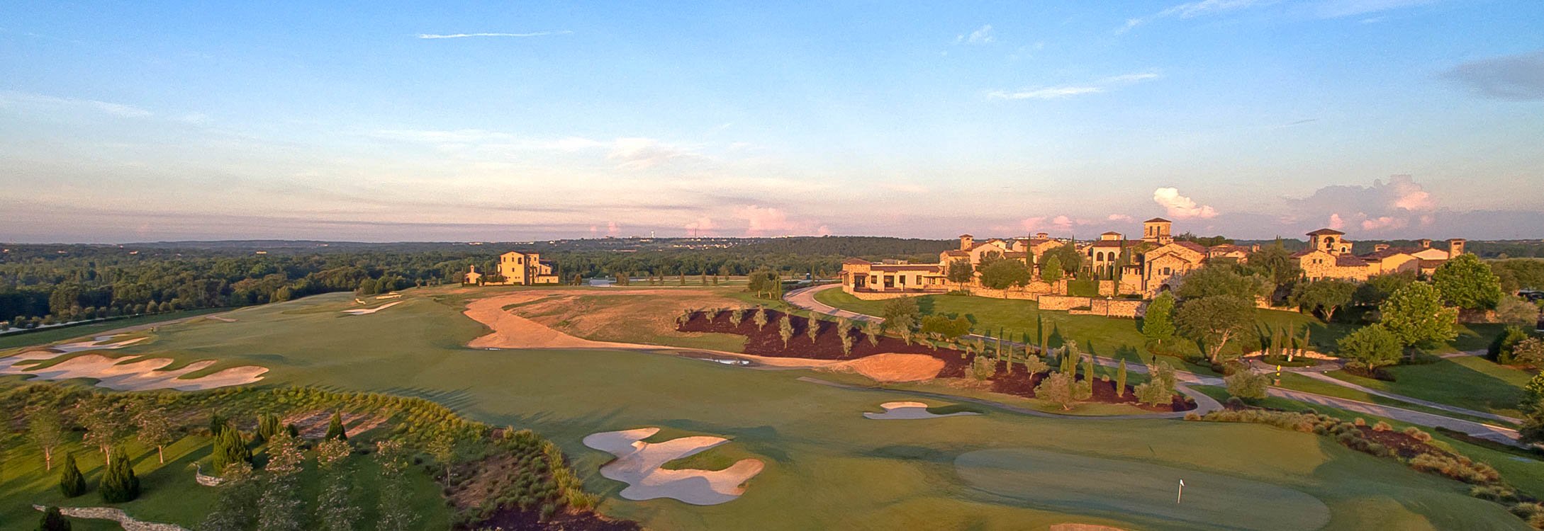 Bella Collina Golf Course Hole 18 Sunset