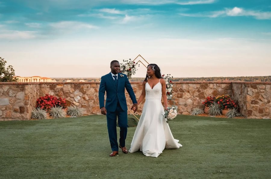 Bella Collina Grand Lawn Wedding Sunset