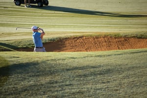Bella-Collina Golf Coursse Challenging Bunker Shot  