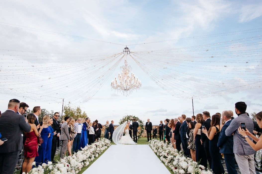 Ceremony Aisle View of Bride & Groom - Event Lawn-1060px