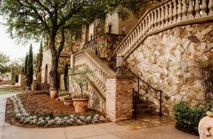 Bella Collina Clubhouse Stairs to Event Lawn