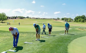 Golf Academy at Bella Collina Putting Practice at Luxury Practice Facility 