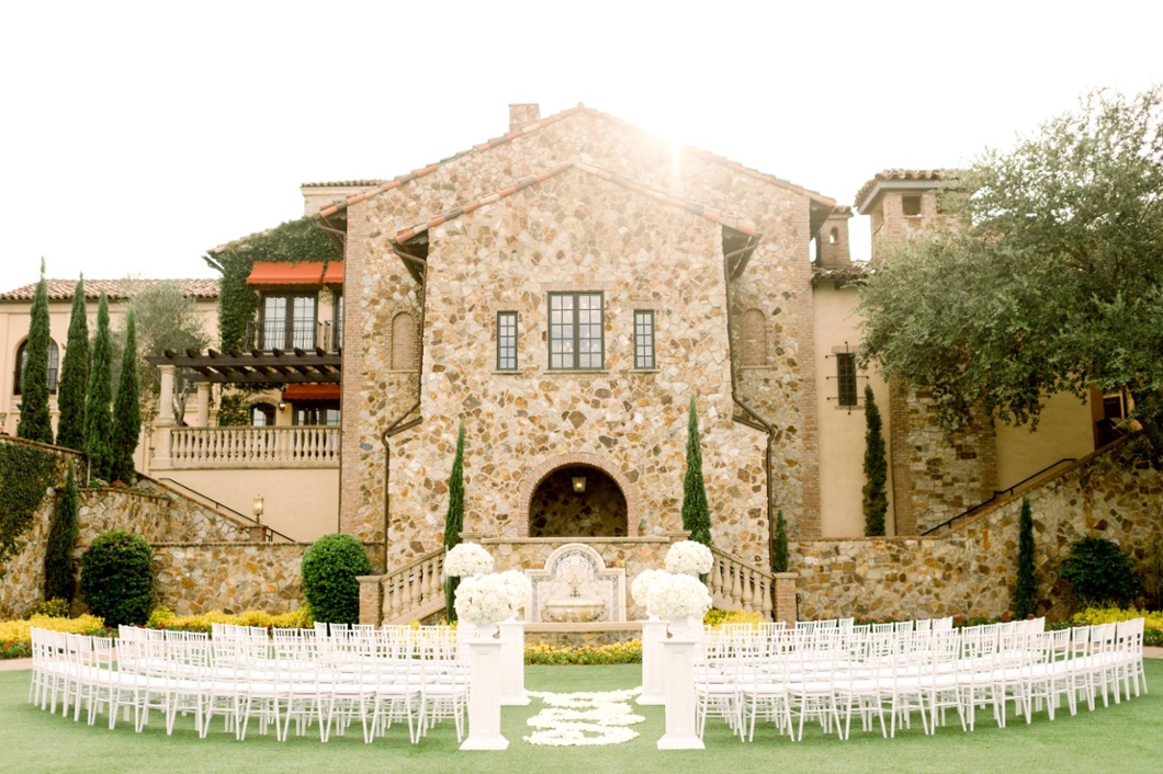 Grand Lawn Ceremony Set Up at Bella Collina