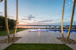 Patio on Lakefront Estate Home in Bella Collina