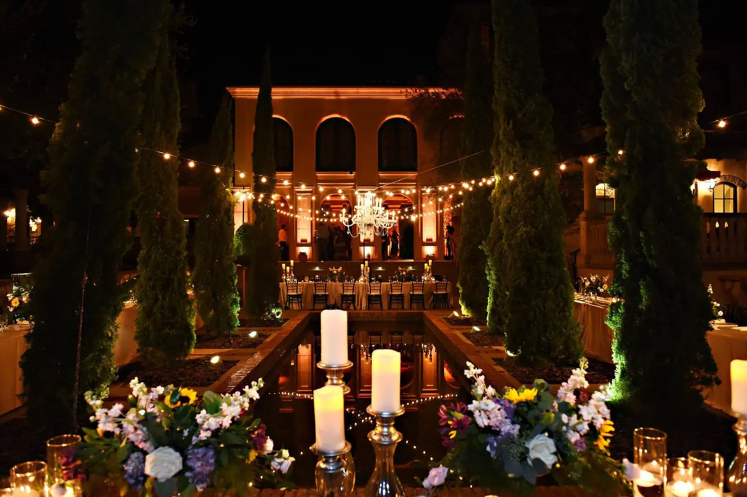 Incredible Nighttime Wedding by the Reflection Pond-2