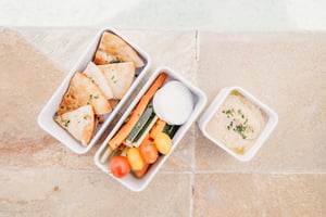 Garlic Hummus Crudité