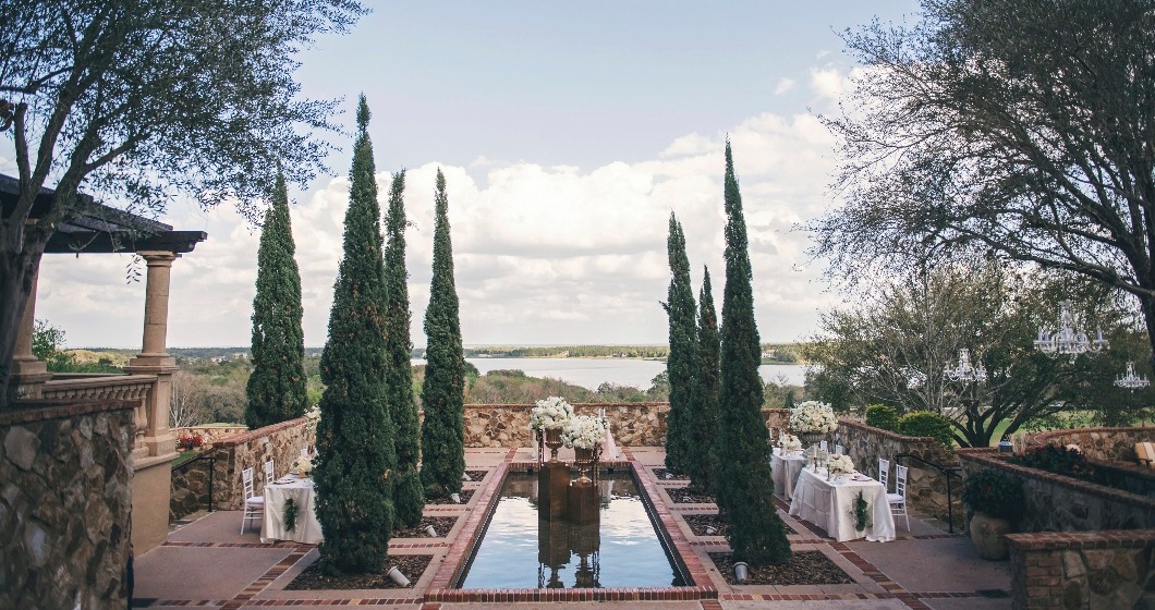 Bella Collina Wedding at the Reflection Pool
