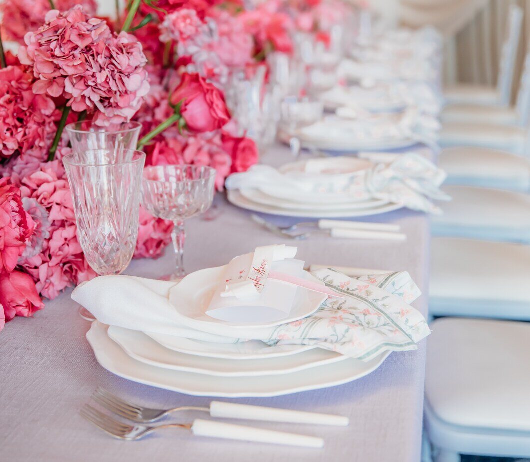 Wedding Table Setup Plateware-1