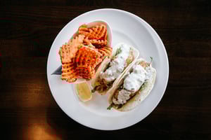 Zaatar Crusted Grouper Tacos